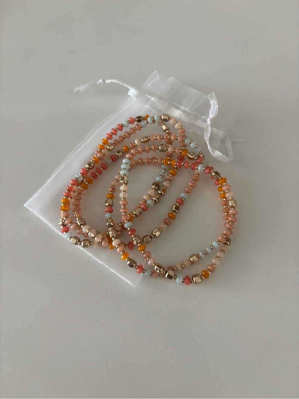 NWOT - Beaded Stretch Bracelet Set - Multicolor